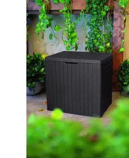 Úložné boxy Keter Záhradný úložný box City hnedá, 113 l, 55 x 58 x 44 cm