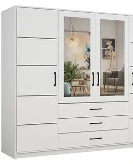 Šatníkové skrine Skriňa Belluno 240 biela