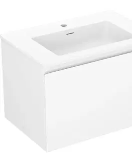 Kúpeľňový nábytok MEXEN/S - Orio kúpeľňová skrinka 70 cm s umývadlom Otis, 1 šuplík, biela mat 91A10-07047-1-BF01-W18M01