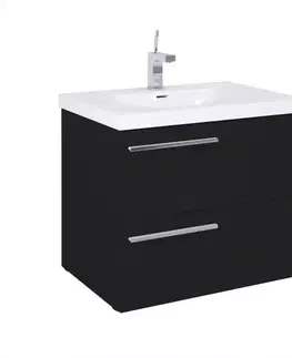 Skrinky pod umývadlo Skrinka Royal 70 2S čierna matt