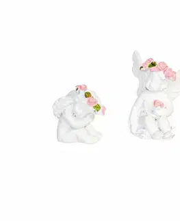 Sošky, figurky - anjeli MAKRO - Sada anjelov 12ks 3,5cm