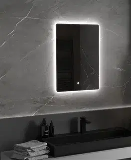 Kúpeľňové zrkadlá MEXEN - Sun zrkadlo s osvetlením 50 x 70, LED 6000K, 9807-050-070-611-00
