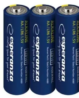Batérie primárne Kinekus Jednorazová tužková batéria AA, monočlánok alkalický, 1,5V, 4ks ESPERANZA