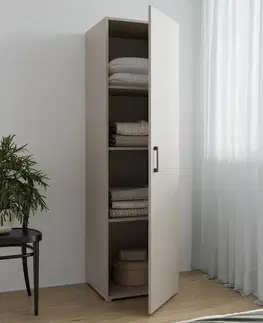 Kancelárske skrine KONDELA Romer New Typ 1 1D policová skriňa kašmír