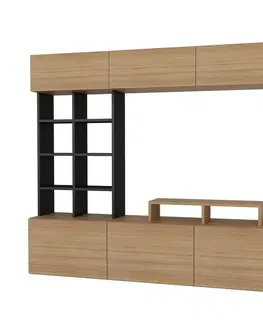 Konferenčné stolíky Televízna stena Teak and Black