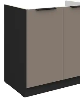 Kuchynské skrinky stojace Kuchynská skrinka Aria-Ta/Bl Anti Fingerprint 80zl 2f Bb