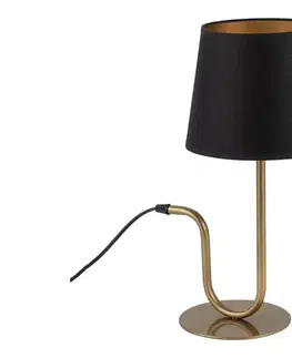 Lampy  Stolná lampa VOLUTTO 1xE27/60W/230V čierna/medená 50358