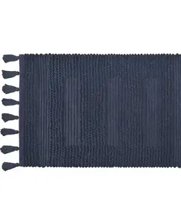 Koberčeky a rohože do kúpeľne Kúpeľňová predložka 60x100cm tmavomodrá