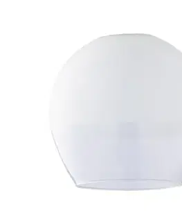 Lampy  Náhradné sklo k lustru KULA E27 pr. 38 cm biela/priehľadná 7772