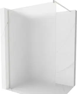 Sprchové dvere MEXEN/S - Kioto Sprchová zástena WALK-IN 70 x 200, dekor 8 mm, nikel kefovaná 800-070-101-97-30