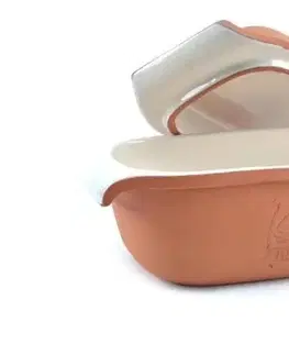 Pekáče a zapekacie misy Kinekus Forma keramická CHLIEB obdĺžnik 33x16cm s vekom 114092