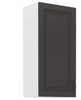 Kuchynské skrinky visiace Kuchynská skrinka STILO grafit mat/biely 45g-90 1f