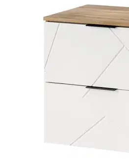 Skrinky do kúpeľne Szynaka Skrinka pod umývadlo MAZI WHITE 36 | 60 cm