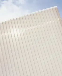 Záhradné pergoly Hliníková pergola 3,12 x 3 m biela / polykarbonát Dekorhome