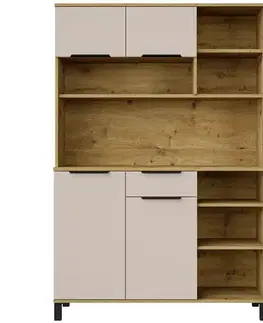 Vitríny a regály do obývačky Príborník Linda Kašmír 120 (SOLEA)
