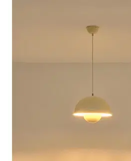 Svietidlá Eurolamp Luster na lanku 1xE27/15W/230V krémová 144-28554