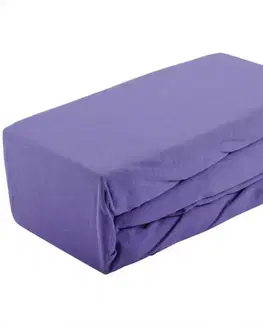 Bytový textil Prestieradlo jersey s gumkou 115GSM 160x200 fialová