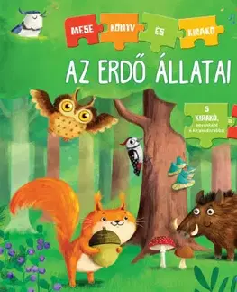 Leporelá, krabičky, puzzle knihy Az erdő állatai - Mesekönyv és kirakó - Carola von Kessel,Monika Suska,Erényi Mónika