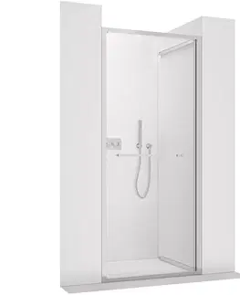 Sprchovacie kúty CERANO - Sprchové posuvné dvere Versaro L/P - 6 mm - chróm, transparentné sklo - 90x195 - zasúvacie CER-8050BD80345