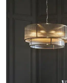 Svietidlá Endon 119456 - Luster na reťazi RIDGETON 8xE14/7W/230V mosadz 119456