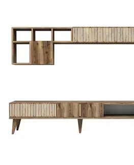 Obývacie steny TV skrinka / Obývacia stena Milan - Walnut