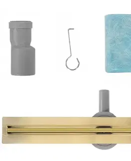 Sprchovacie kúty REA - Odtokový žľab Neox Slim pre Gold 100 REA-G5804