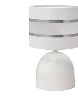 Lampy  Stolná lampa HELEN 1xE27/15W/230V biela B-E 0801/1 WT+SL+MAT