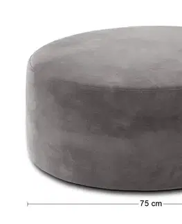 Taburetky NABBI Binero okrúhla taburetka sivá