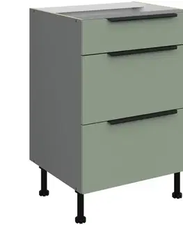 Kuchynské skrinky stojace Kuchynská skrinka Aria-Sa/Ant Anti Fingerprint 60d 3s Bb