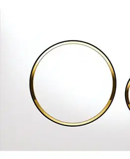 Záchody GEBERIT SIGMA20 ovládacie tlačítko, dual flush, biela lesk/zlato 115.882.KK.1
