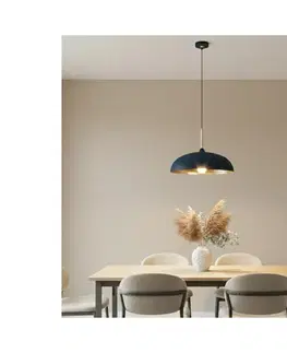 Svietidlá BRILAGI - Luster na lanku ABRAHAM 1xE27/60W/230V pr. 45 cm modrá BG72385