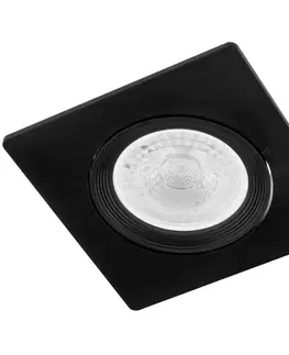 LED zápustené svietidla Podhľadové svietidlo GU10 Ventus štvorcové  čierne