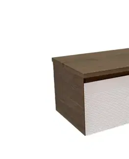 Kúpeľňový nábytok Koupelnová skříňka s krycí deskou Naturel Monza 79x30x45 cm ořech mat MONZA80WN MONZA80WN