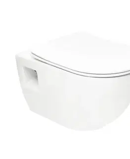 Záchody WC závesné SAT Project vrátane dosky softclose, zadný odpad SATWCPRO010RREXP SATWCPRO010RREXP