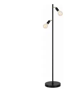 Lampy  LED stojacia lampa 2xE27/7W/230V 2000K čierna/zlatá 9A21982