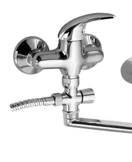 Kúpeľňové batérie NOVASERVIS - Vaňová paneláková batéria 100 mm Metalia 55 chróm 55073,0