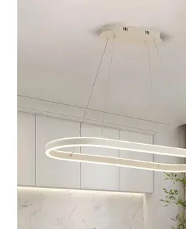 Svietidlá BRILAGI - LED luster na lanku PONDIE LED/45W/230V 80x30 cm biela BRI463