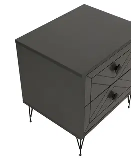 Konferenčné stolíky Nočný stolík Luna Anthracite