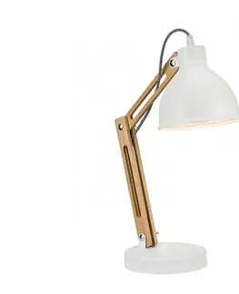 Lampy  Stolná lampa MARCELLO 1xE27/60W/230V LN-1.96 WHITE