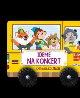 Leporelá, krabičky, puzzle knihy Ideme na koncert - kniha na kolesách