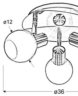 Stropná svetla Stropná lampa Avila stropná lampa e14 saténová