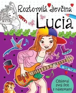 Nalepovačky, vystrihovačky, skladačky Roztomilá dievčina Lucia