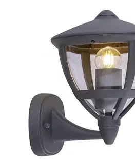 Svietidlá Globo 31996 - Vonkajšie nástenné svietidlo NOLLO 1xE27/40W/230V IP44 31996