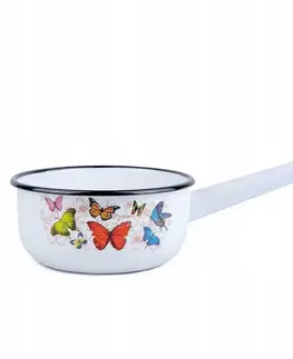 Dekorácie a bytové doplnky Hrniec s rukoväťou 16 cm 1,5 l motýle