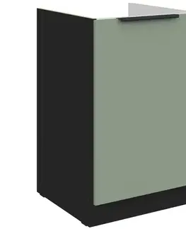 Kuchynské skrinky stojace Kuchynská skrinka Aria-Sa/Bl Anti Fingerprint 50zl 1f Bb