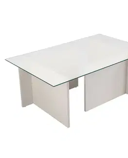 Konferenčné stolíky Konferenčný stolík Vetrino Wooden White