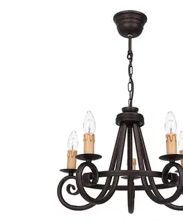 Svietidlá  Luster na reťazi FAUST 5xE14/15W/230V 9826A