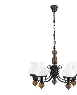 Svietidlá Rabalux 7079 - Luster na reťazi PETRONEL 5xE27/60W/230V