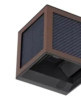 Svietidlá  LED solárne nástenné svietidlo so senzorom LED/9W/3,7V 3000/4000/6000K IP65 2600mAh hnedé 24294