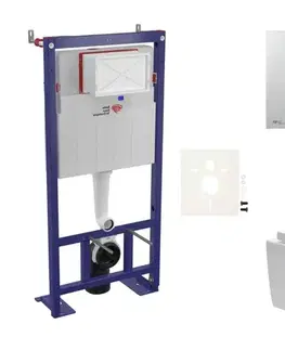 Záchody Cenově zvýhodněný závěsný WC set SAT do lehkých stěn / předstěnová montáž + WC SAT Brevis SIKOSSBR71 SIKOSSBR71